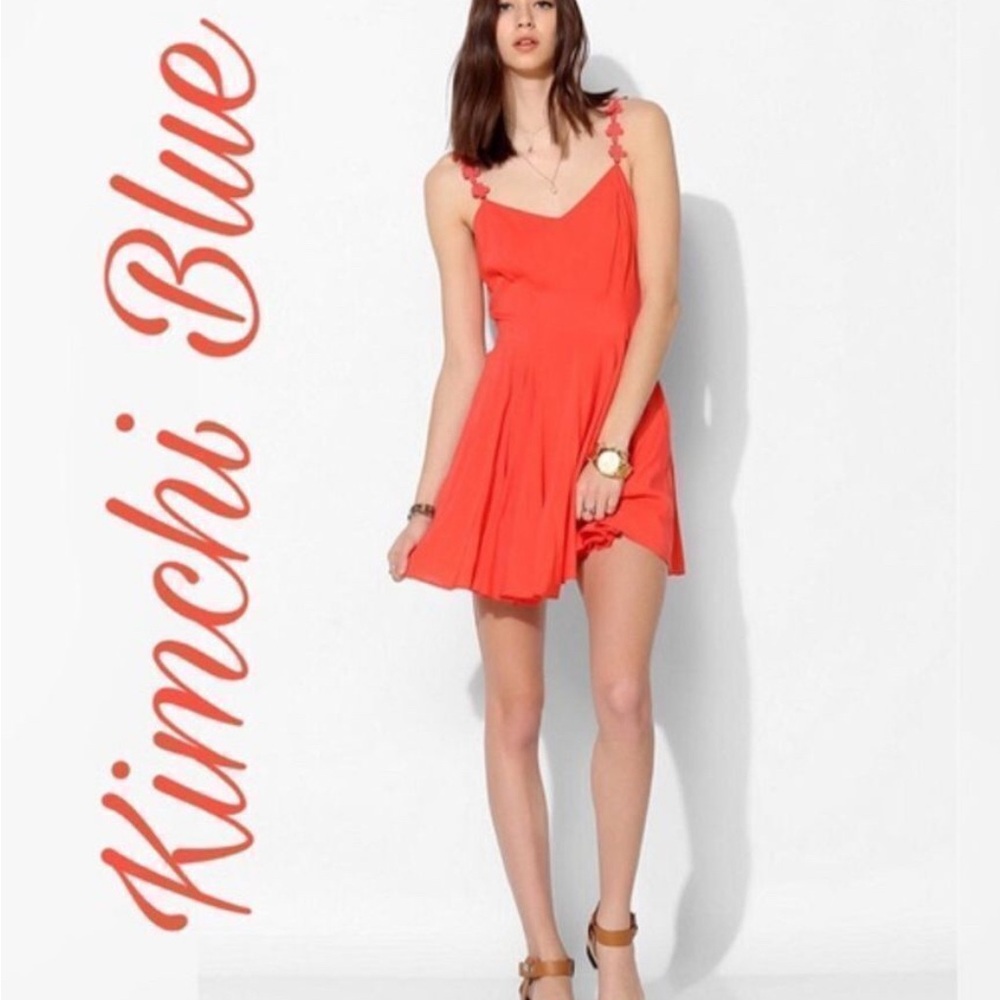 Kimchi Blue Vibrant Red Mini Dress